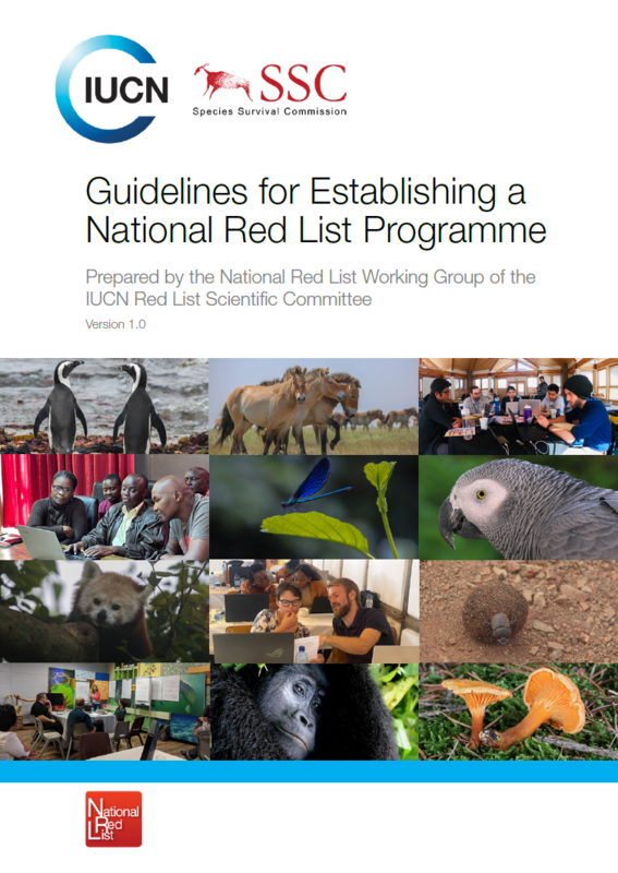 Cover of the National Red List Guidelines in English